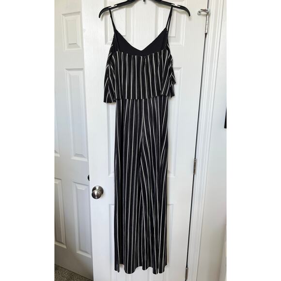 Bebop Striped Sleeveless Pantsuit Jumper with Adjustable Straps Medium - Picture 2 of 11